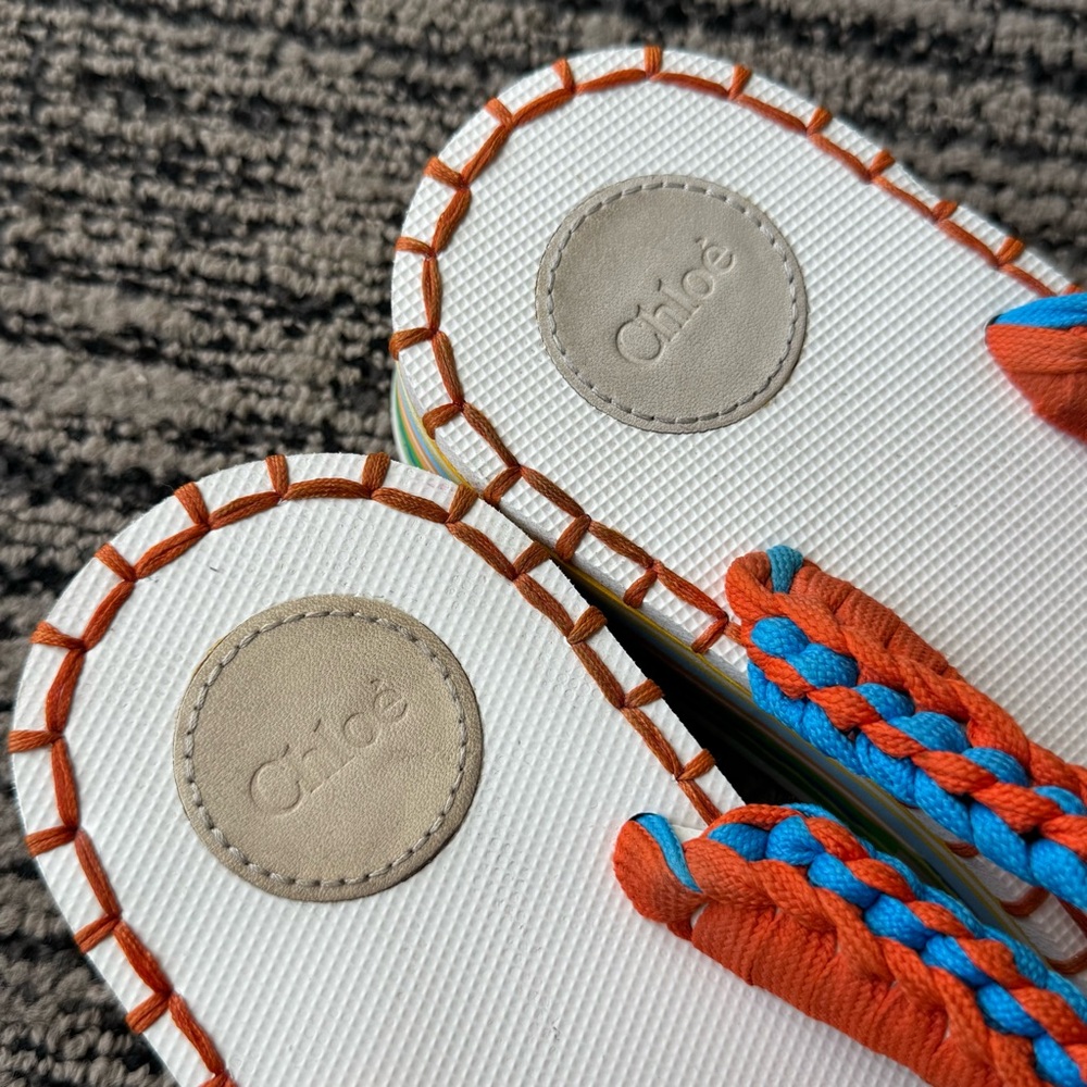 Chloé Lou Braided Cord Platform Flip-flop - Picture 7 of 10